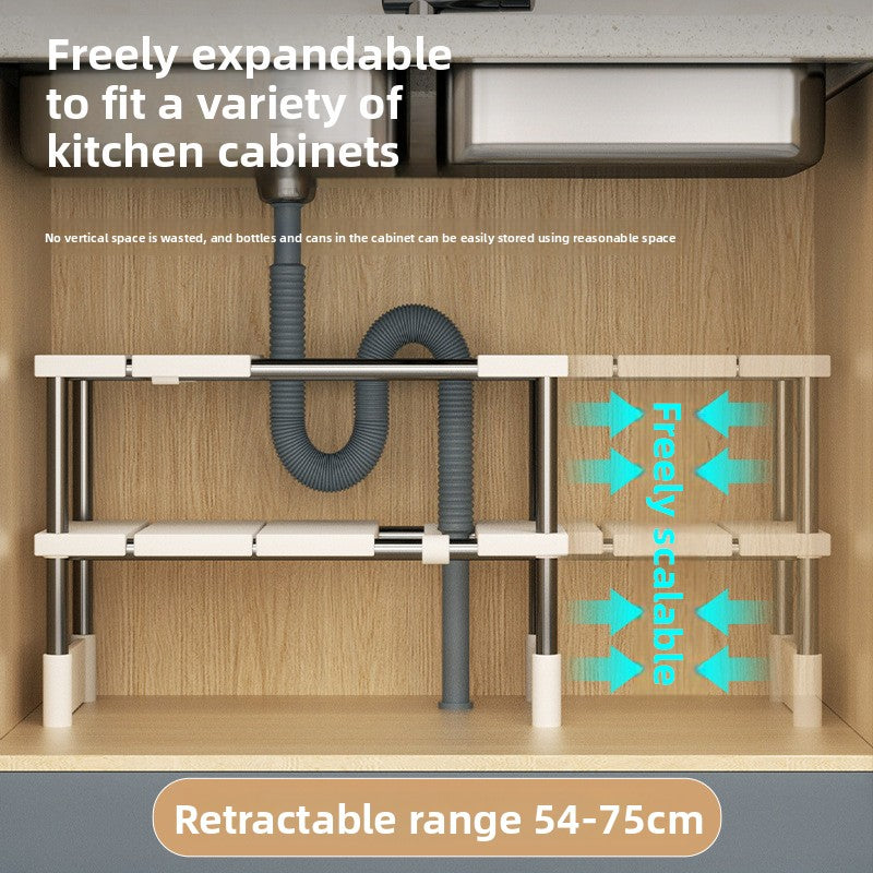 Extendable Stainless Steel Kitchen Sink Storage Rack