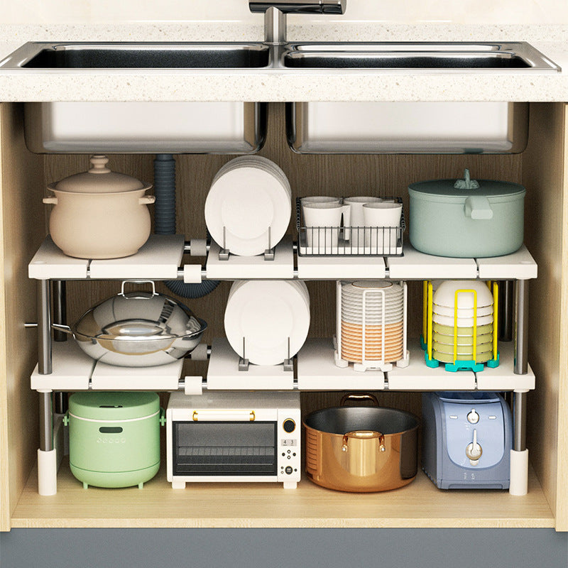 Extendable Stainless Steel Kitchen Sink Storage Rack